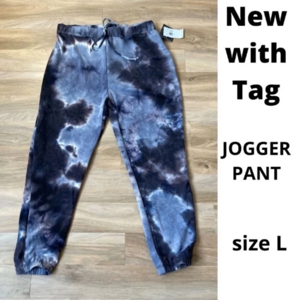Lexington Avenue Tie Dye print jogger pull on pant Size L - Picture 3 of 10